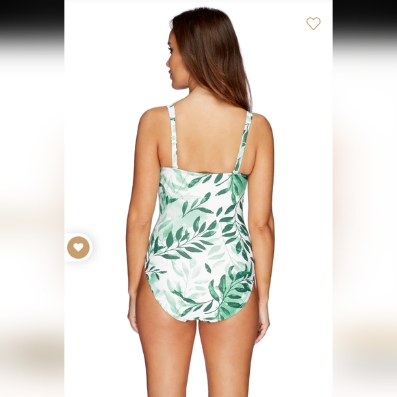 Nip Tuck Green Oasis Joanne One Piece Swimsuit slimming - Picture 2 of 10
